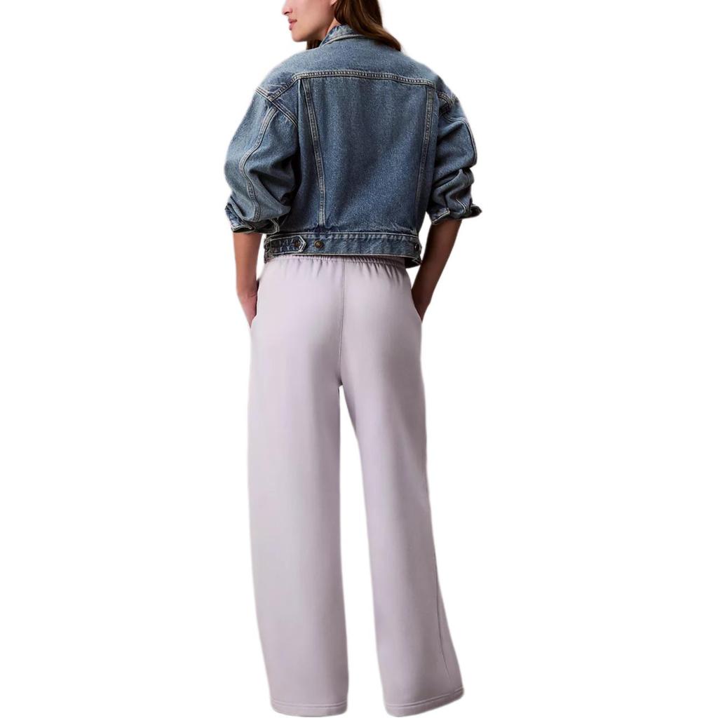 Calvin Klein Wide Leg High Waist Soft Comfortable Knitted Sports Pants Women bottoms 47A210G-WGA