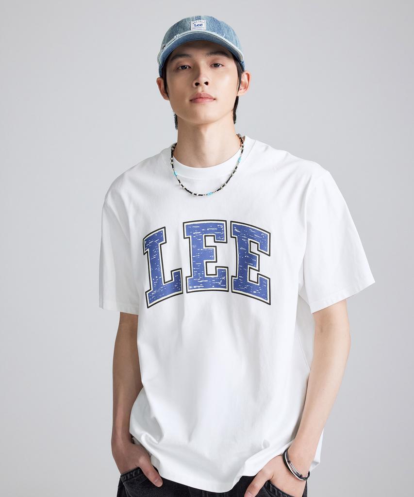 LEE College Logo Short Sleeve T-Shirt White