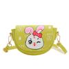 Bolsa Transversal Adorável para Crianças com Design de Coelho de Desenho Animado Fofo em Material PU Macio
