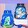 Adorable Cartoon Hard Shell Backpack For Kids With Playful Designs In Blue And Pink