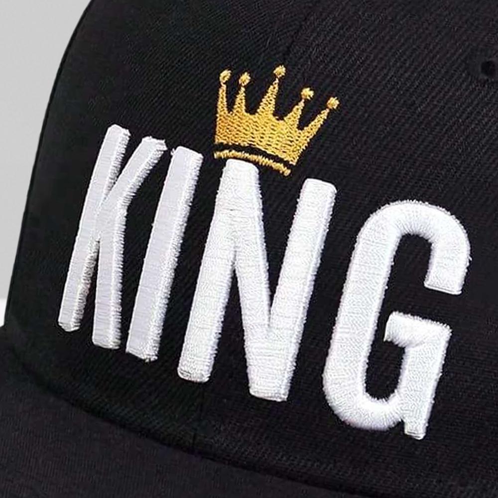 Men's KING Letter Embroidery Hip-Hop Cap Fashionable Sports Baseball Cap Adjustable Sunscreen Casual Hat Suitable For Party
