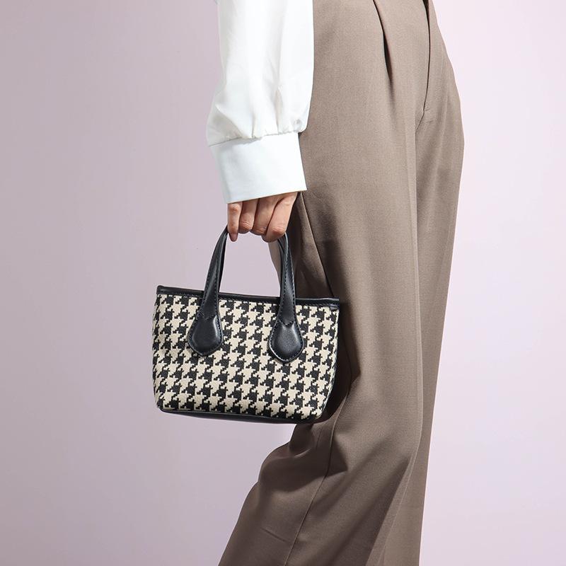 2025 New Houndstooth Autumn Winter Bag for Women, Compact Versatile Handbag, Trendy Crossbody Bag This Year