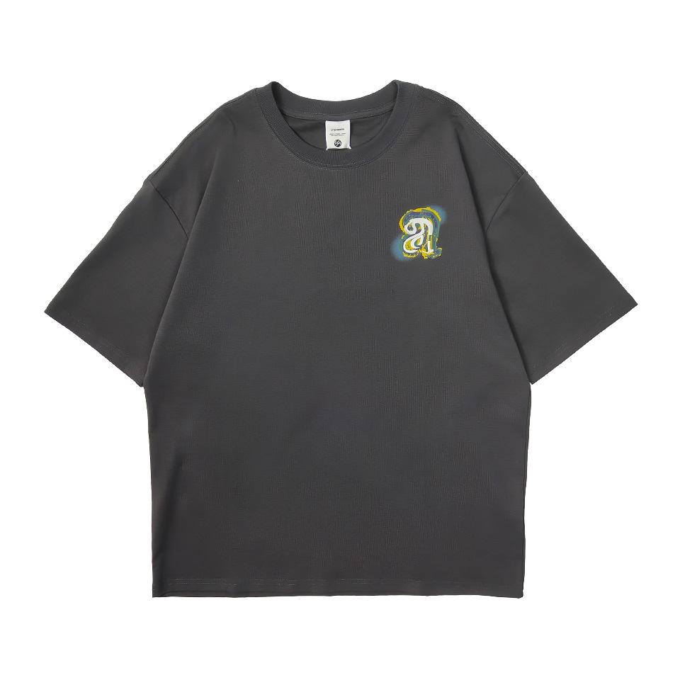 Summer print YCOA graphic Harajuku Hip-hop 2025 loose top T-shirt Korean fashion Y2k trendy aesthetic clothing genderless