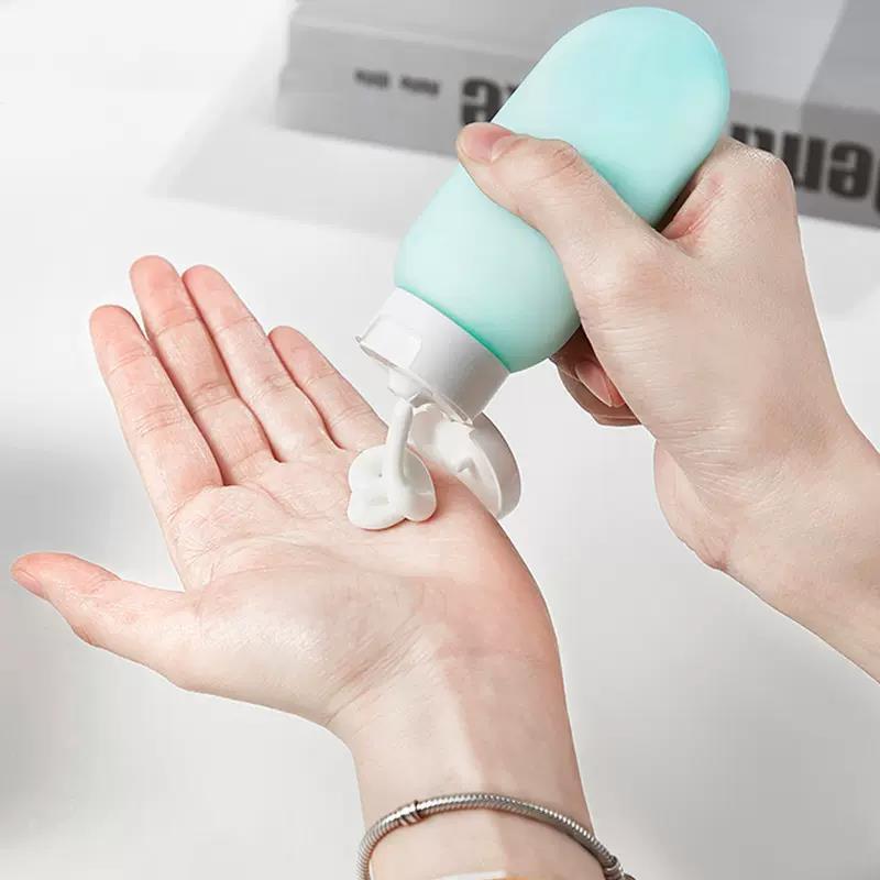Dispenser Bottle 60ml Face Wash Shower Gel Water Lotion Squeeze Bottle Hand Sanitizer Flip Cap Sunscreen Travel Hose Bottle