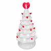 Ceramic Tabletop Tree Battery Operated Tabletop Valentine LED Tree Vintage Christmas Decoration Ceramic Tree With Heart Treetop