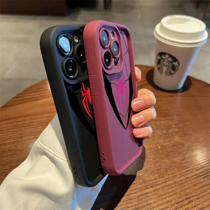 Spiderman LOGO Phone Case For iPhone 17E 11 12 13 14 15 16 17 Pro Max Fundas iPhone For 17 Air Plus 16e 13 Silicone Back Cover