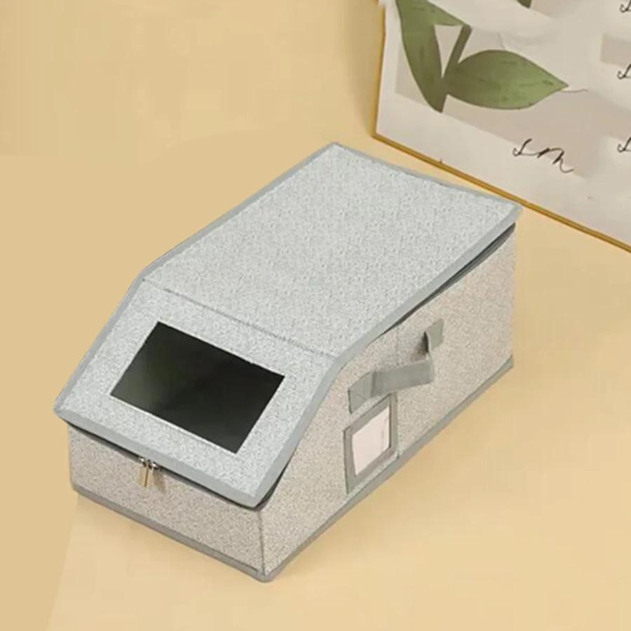 

Foldable Zipper Baseball Cap Storage Box Non-woven Dustproof Hat Organizer Wardrobe Storage