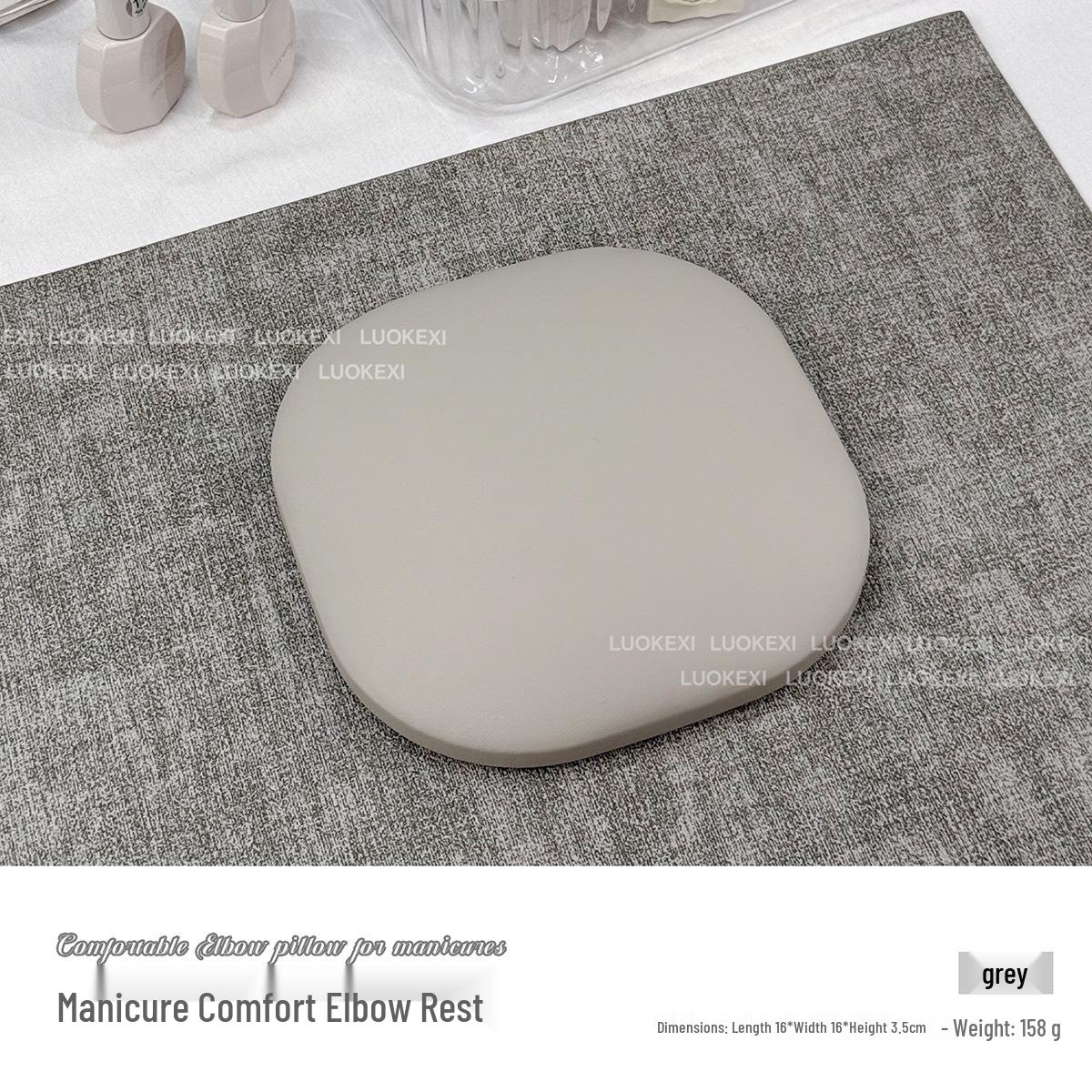 

Nail Art Wrist & Armrest: Minimalist, Wipeable Pad for Fatigue Relief кавовий