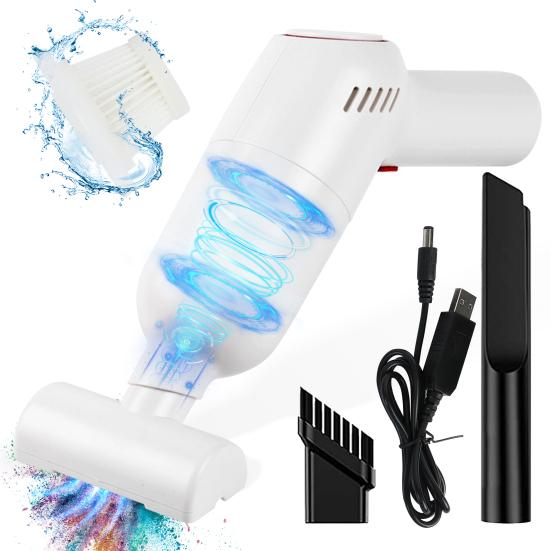 Handstaubsauger 120W 8000PA Tragbar Kabellos Wiederaufladbar Staub Haare Krümel