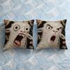 Cushion Cover Soft Case For Goat Sofa Face Living Room 2D Home Comfortable Office Decor Spooky Protective Pillow Covers