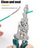 1Pcs Multifunctional Foldable Wire Stripper Crimper Cable Cutter Pliers Electrician Cable Cutting Wiring Pulling Stripping Tools