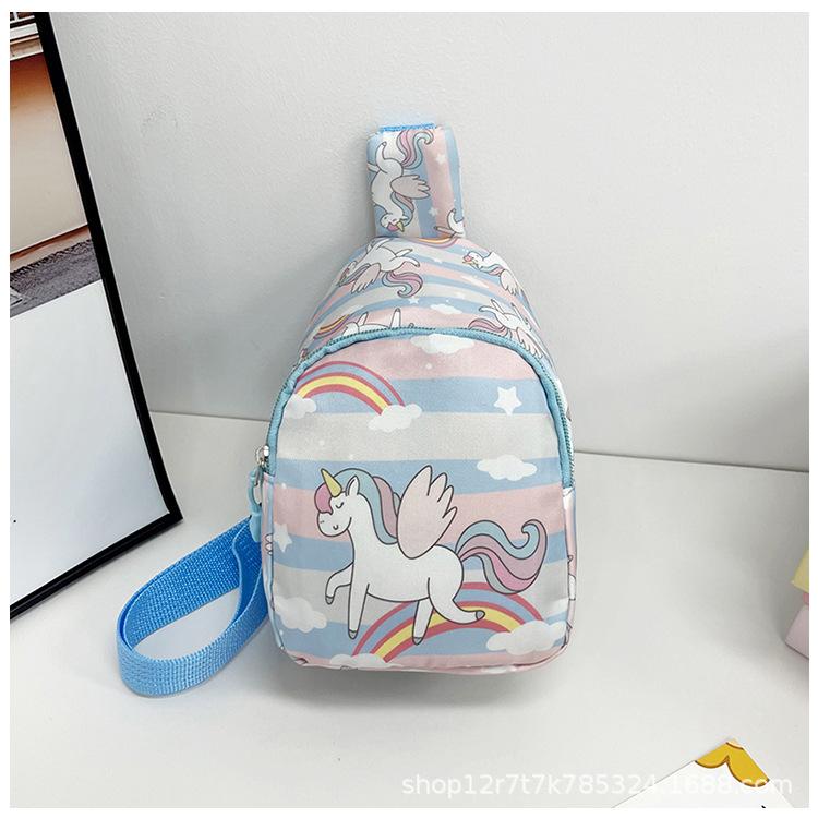 Versatile Baby Cartoon Messenger Bag Unicorn Ultra-light Toddler Cute Breast Bag Going Out Little Girl Change Bag