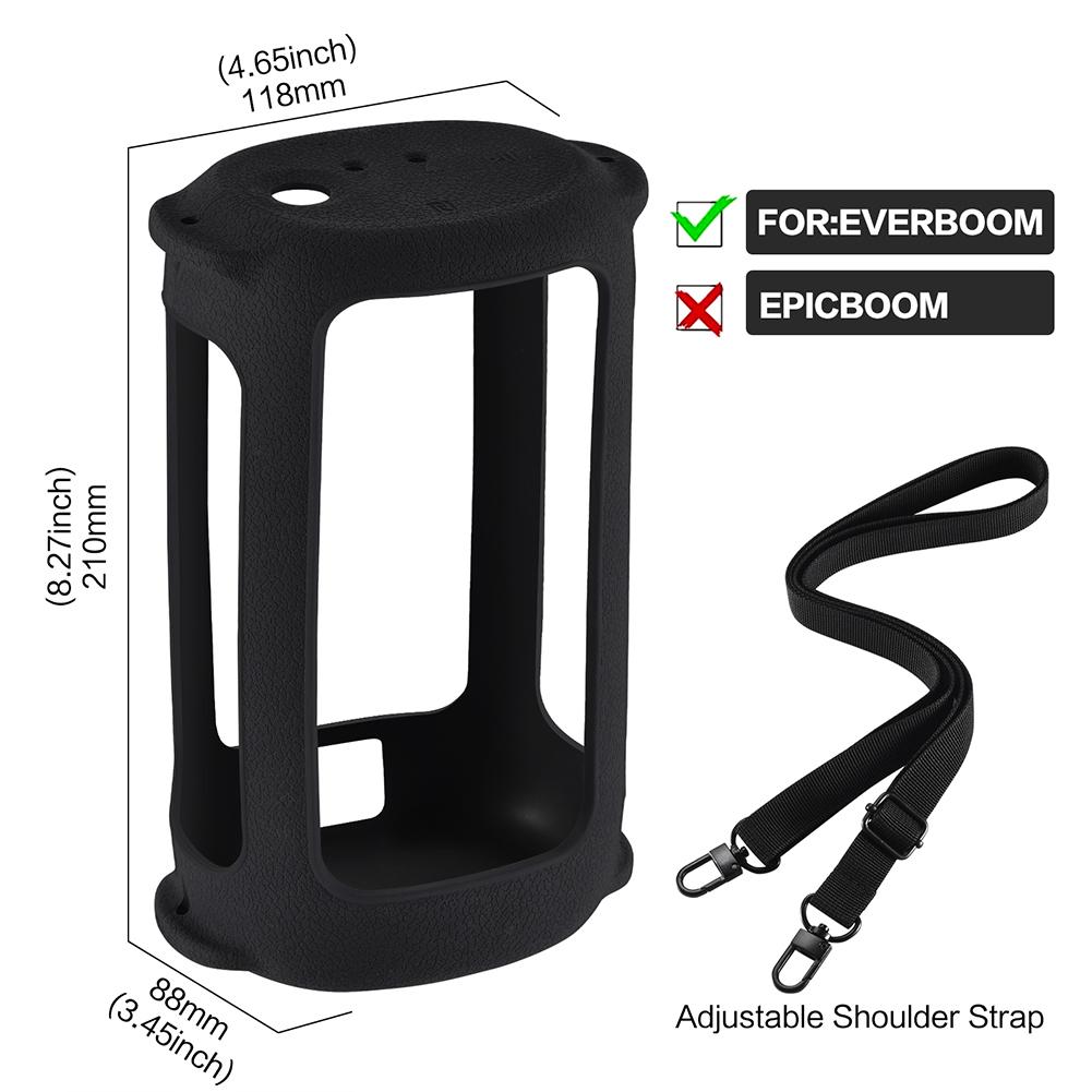 Silicone Case Shockproof Speaker Cover Carrying Case Protective Cover for Ultimate Ears EVERBOOM Wireless BT Speaker