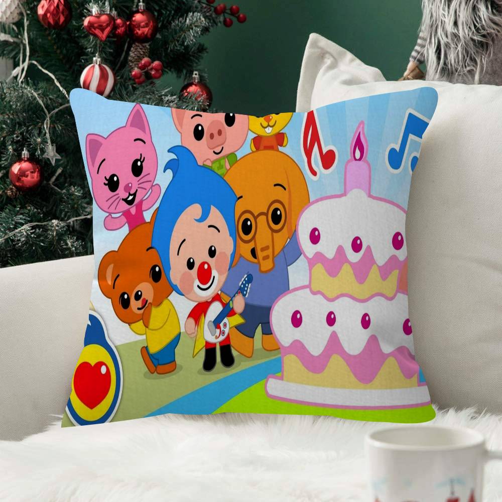 Cartoon Plim Plim Christmas Fashion Decorative Pillowcase Throw Cover Pillow Case Cushion For Living Room Square Home Decor