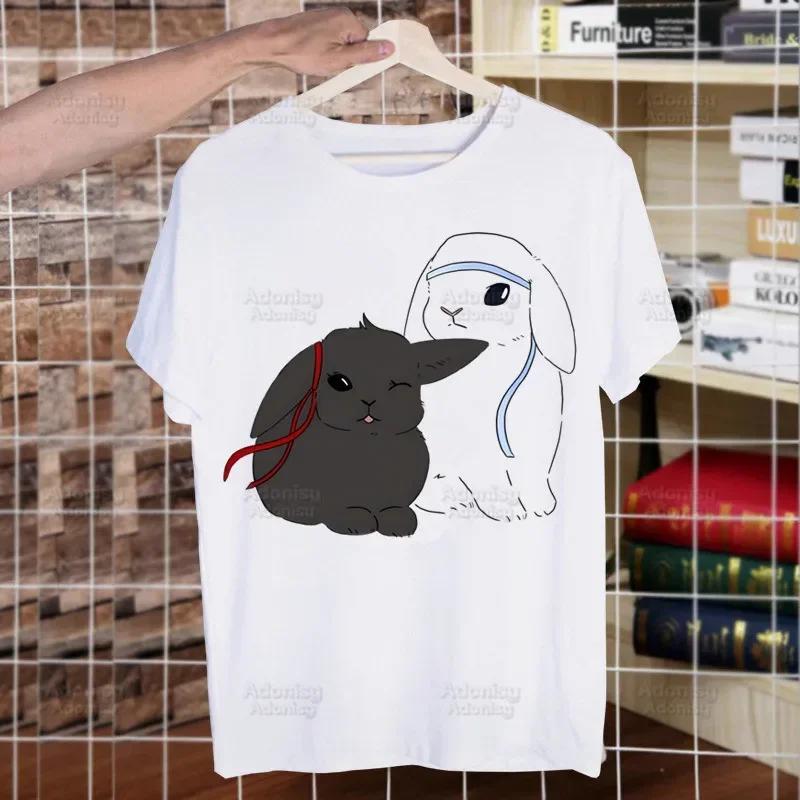 Mo Dao Zu Shi The Untamed Harajuku Man T Shirts Lan WangJi Wei Wu Xian Tees Shirt Tops Short-Sleeved Aesthetic Anime T Shirt