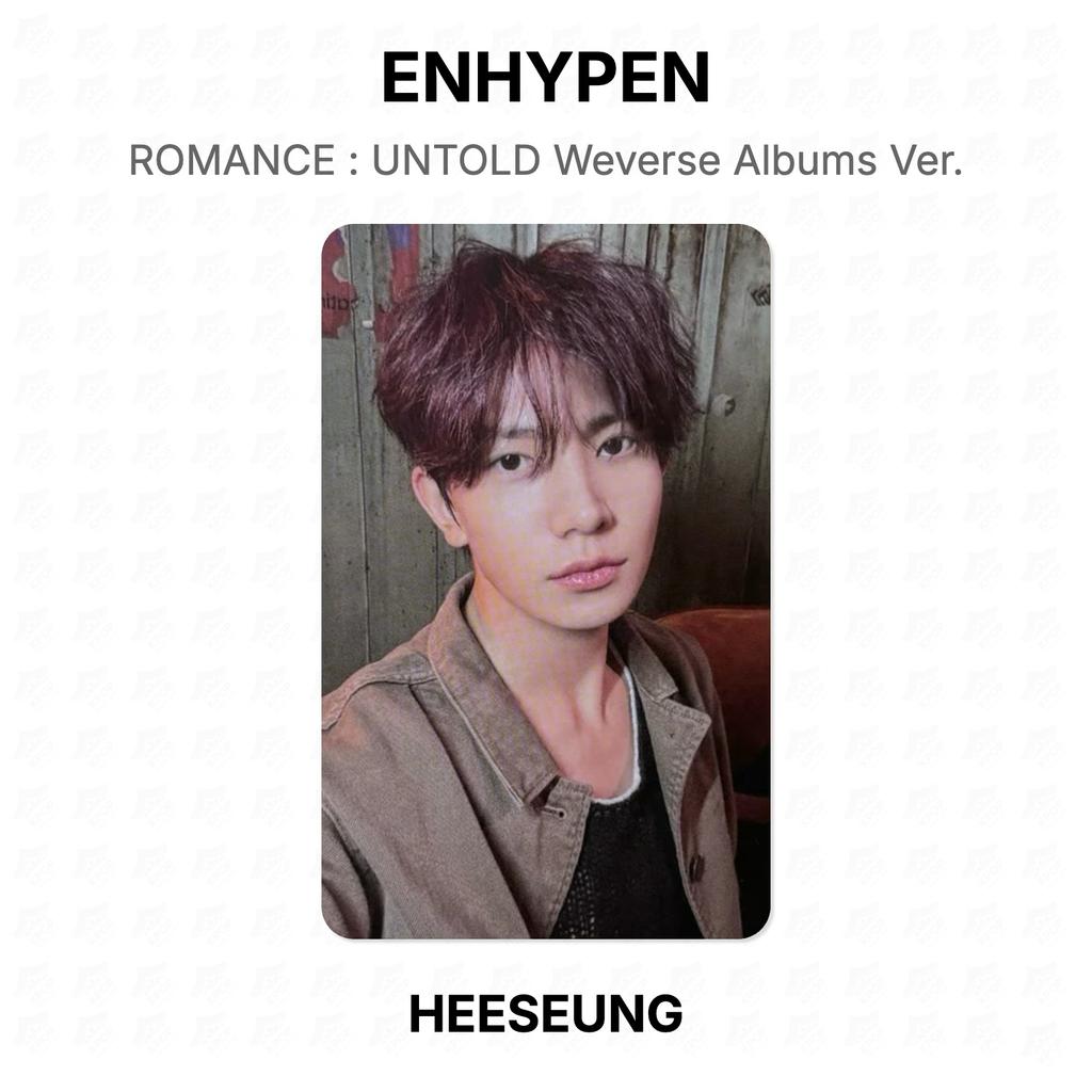 ENHYPEN ROMANTIK : UNTOLD Weverse Alben Version. Offizielle Fotokarte