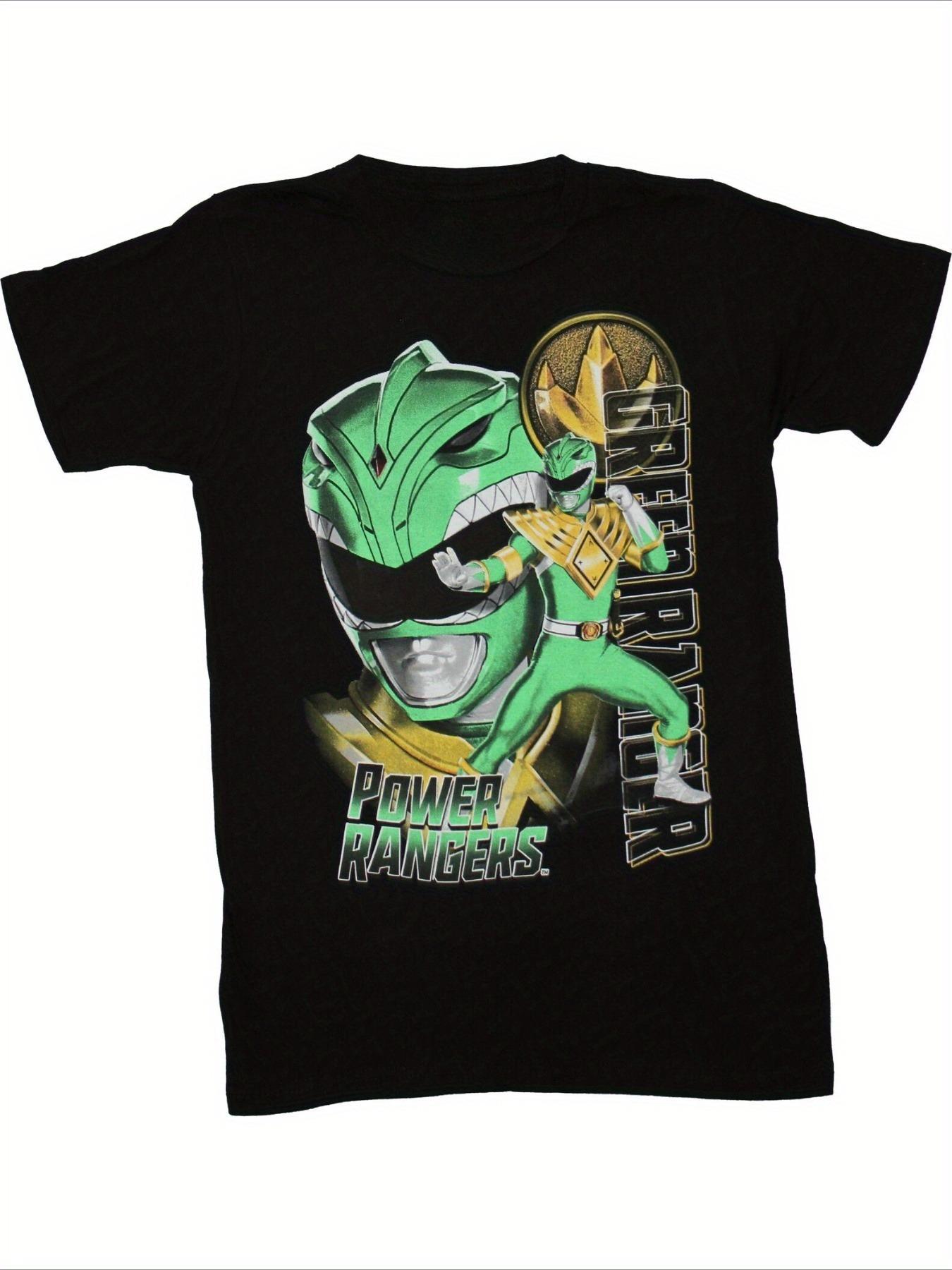 

Мужская футболка Зеленый Рейнджер Силы больших размеров, повседневная хлопковая футболка с дизайном Дино Рейнджеров, короткий рукав, круглый вырез 4XL