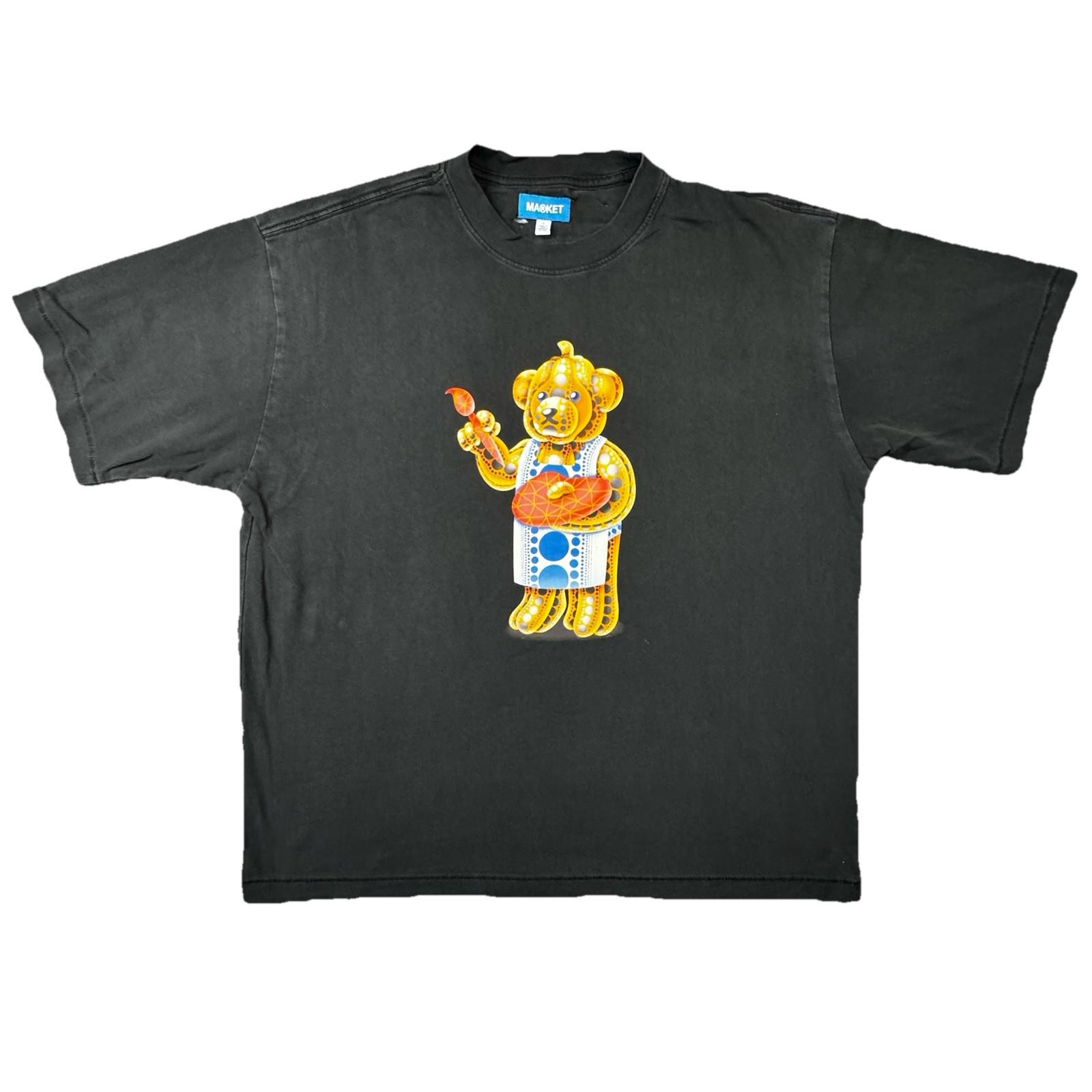 Market Contemporary Art Market Bear Graphic T Shirt Black Large -528 Unisex T-Shirt L