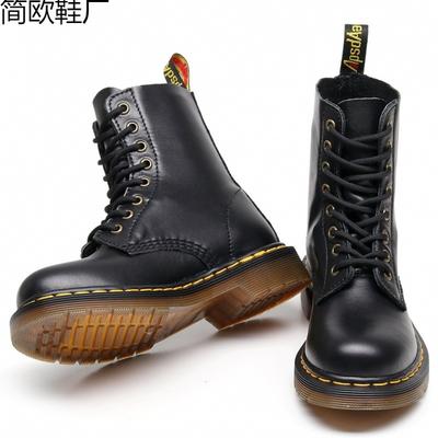 Martin Boots High-top Motorcycle Boots Women's Classic Soft Leather Short Boots Men's and Women's Genuine Leather Boots