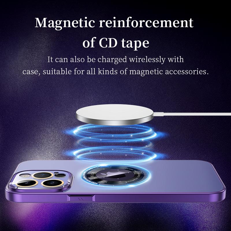 Magnetic Silicone Shockproof Case for iPhone 14 13 12 Pro Max Plus Wireless Charging Cover