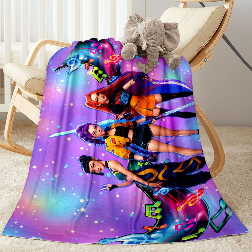 Neon Birthday Celebration Blanket Warmthful Decor Perfect for Seaside Office Chair Picnics Four Seasons Multipurpose Playful Design