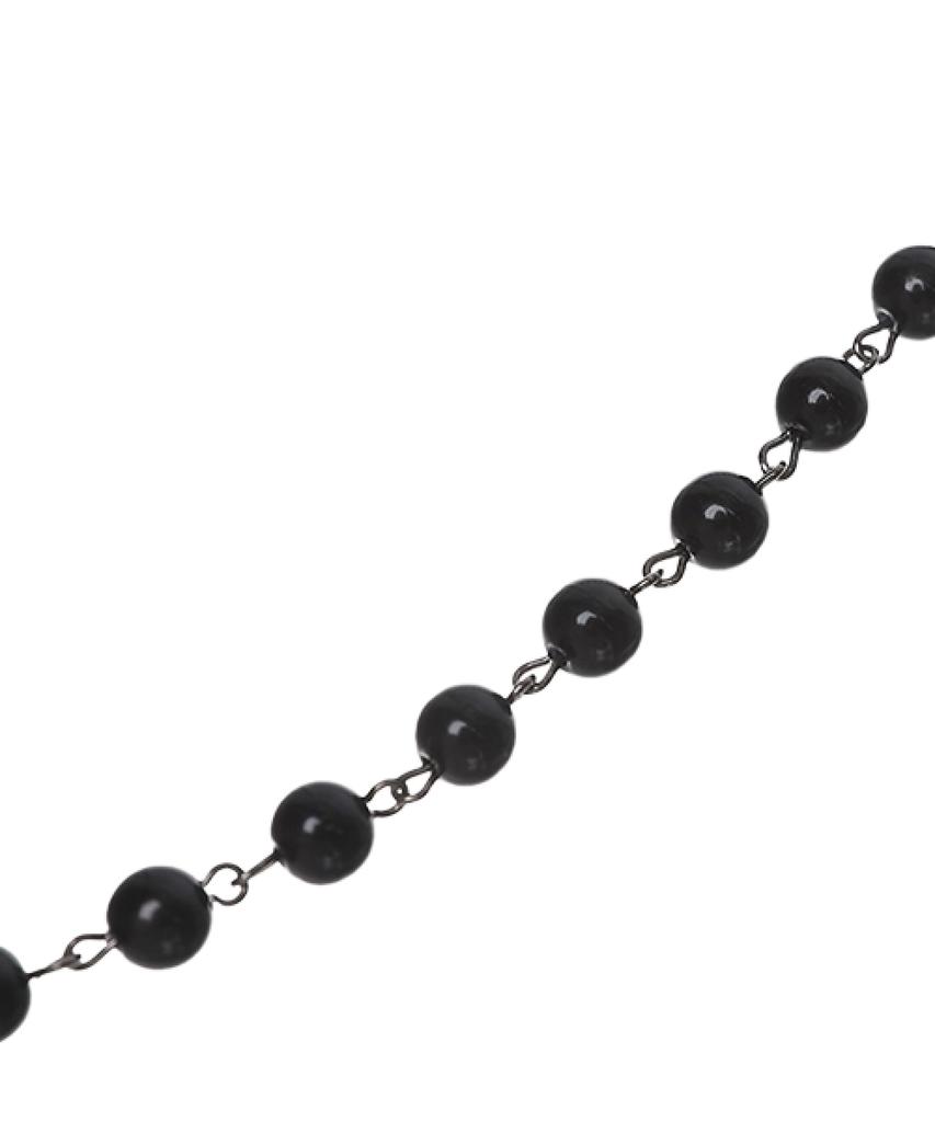 Pimadaziwin Black Chain Pearl Necklace_[Bold]