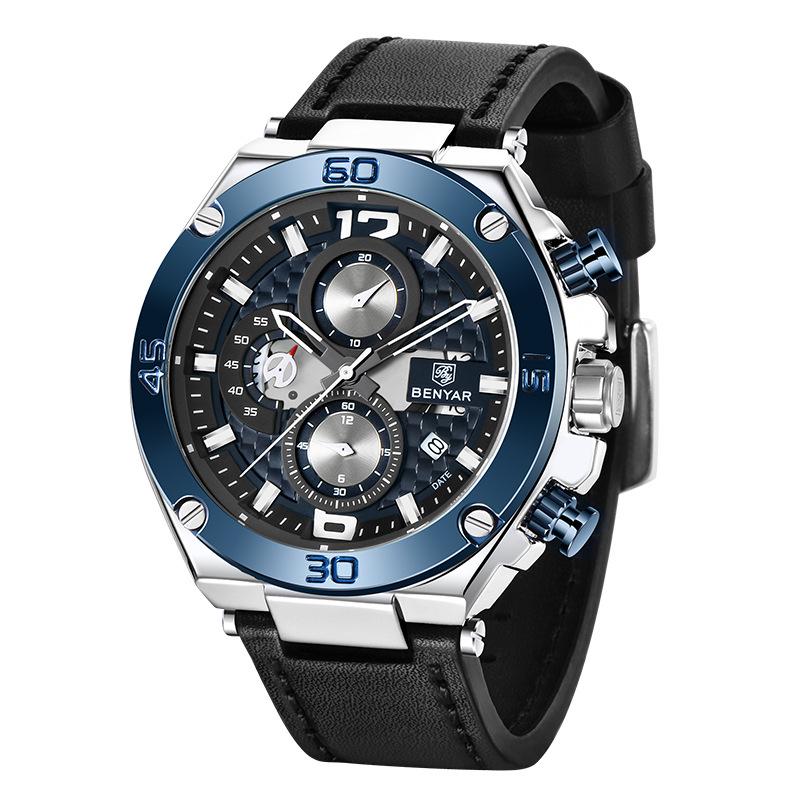 BENYAR 5151 Men s Multifunctional Quartz Watch - Fashionable, Waterproof Design