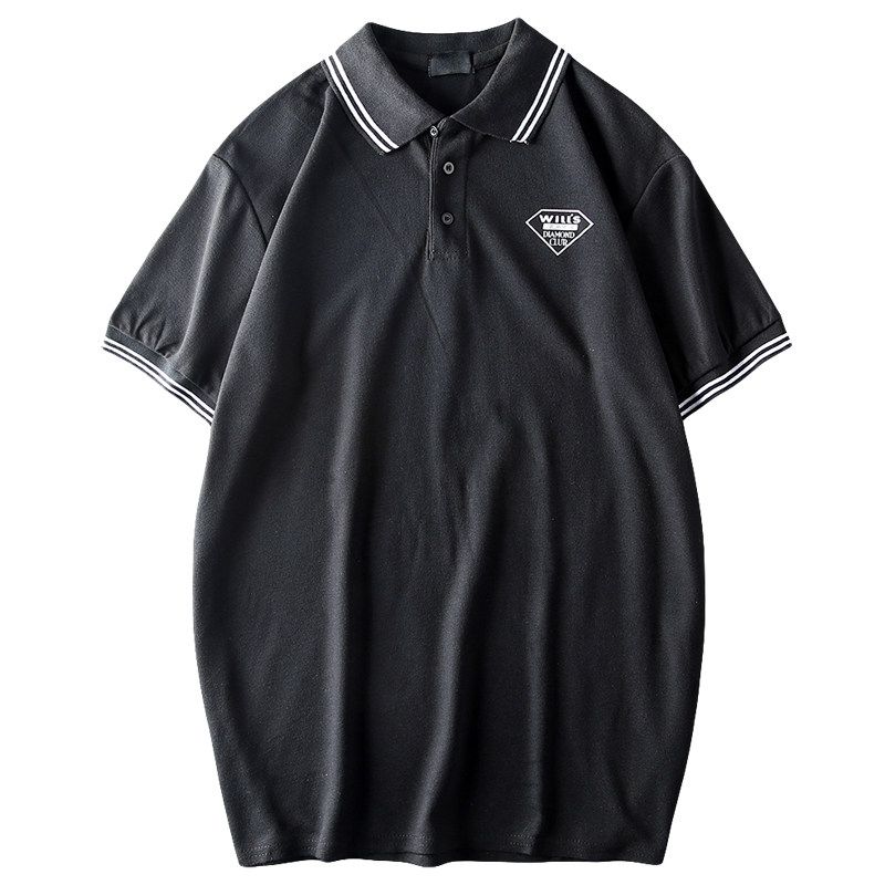 Trade Overplus Order Men's Cut the Tag Off Cattle Goods Fitness Coach Polo Shirt Tide Brand Fashion Short Sleeve Export Original Single Sports T-shirt