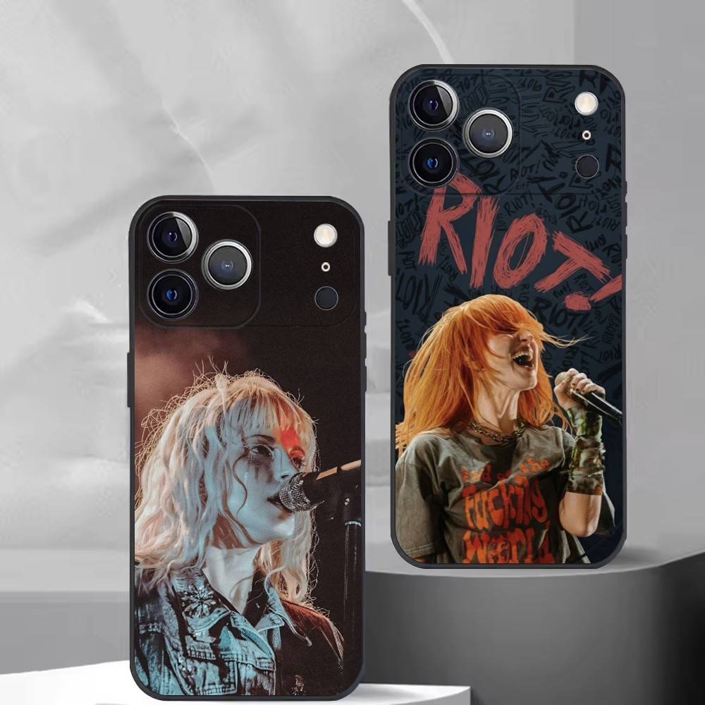 Paramore Pop-Punk B-Band Phone Case For iPhone 17, 16,15,14,13,12,11 Plus,Pro Max, Others Soft Black Cover