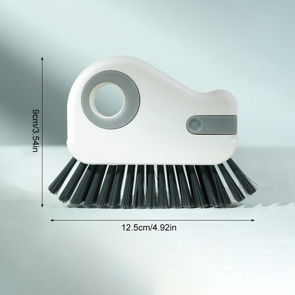 2 In 1 Window Track Cleaning Tool with Scraper Hard Bristle Crevice Cleaning Brush for Window Gaps Shutter Air Conditioner