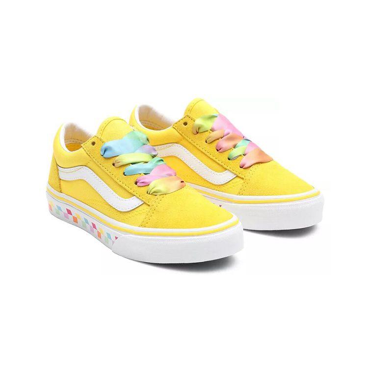 Vans Детские низкие кеды для скейтбординга Old Skool Желтые детские кроссовки VN0A4BUU32X
