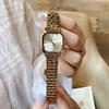 Fashion Women'S Watch Square Diamond Dial Temperament Stainless Steel Strap Personalized Watch Women'S Watch