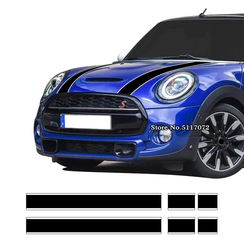 Strisce Decorative per Cofano e Copertura Motore Adesivi per Mini Cooper R50 R52 R53 R56 R57 F55 F56 F56 Hatch Accessori