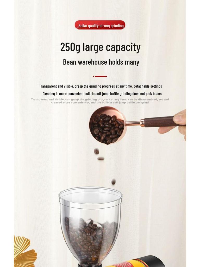 Elektrische Kaffeebohnen- und Kaffeepulver-Mühle für den Haushalts-Filterkaffee