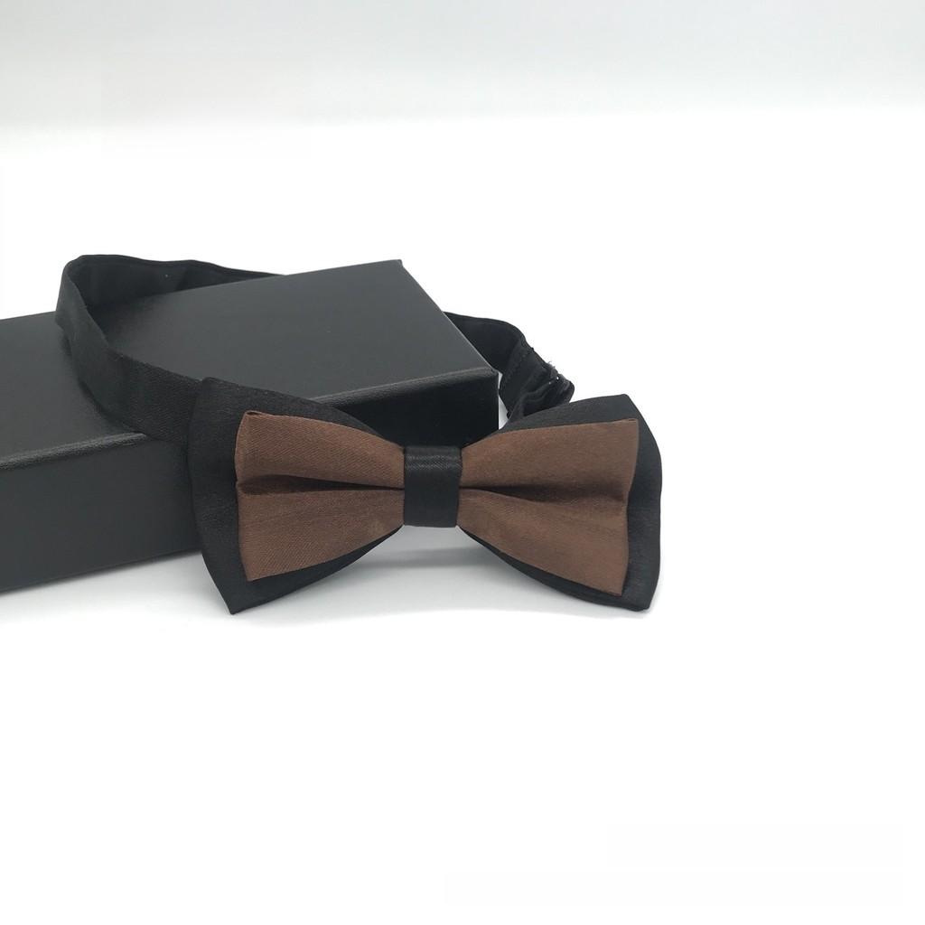 Kinder Doppellagige Zweifarbige Fliege im klassischen Stil für formelle Kinderveranstaltungen