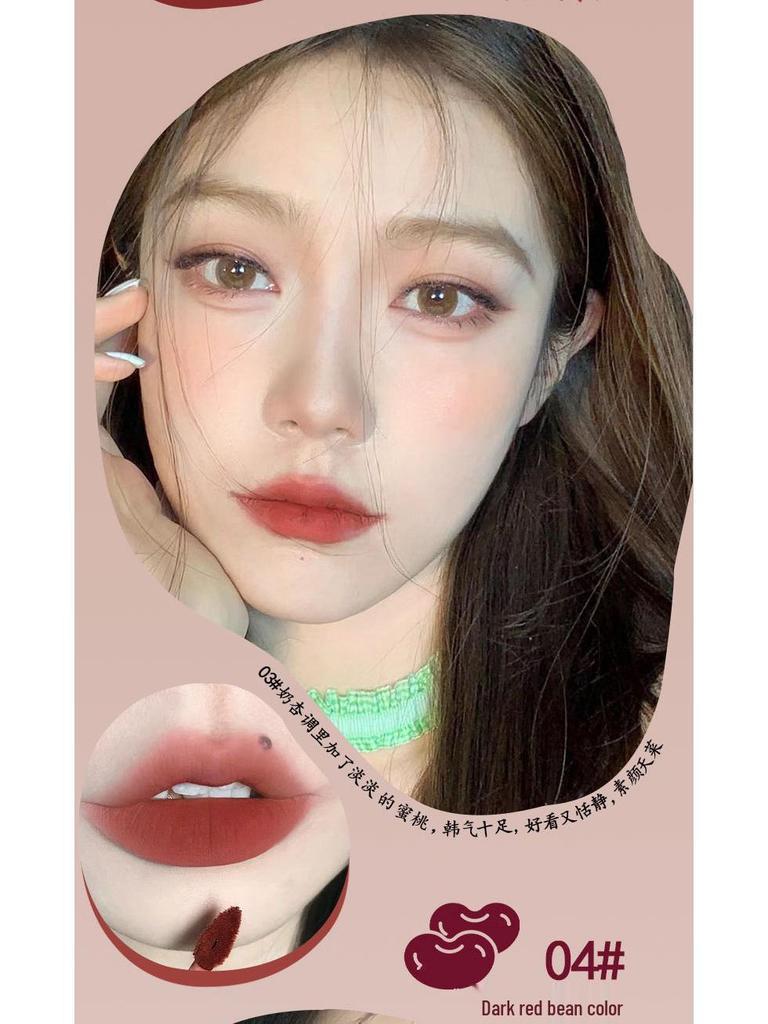 Helen Liren Matte Lip Glaze: Soft Mist, Moisturizing, Long-lasting, Non-fade Lip Gloss.