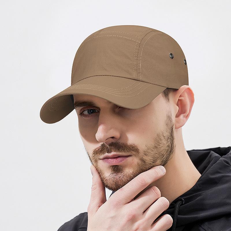 Solid Color Quick Dry Breathable Lightweight Outdoor Sports Baseball Cap Sun Shade Tennis Cap for Spring Summer Running