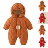 Unisex Baby Winter Cotton Romper Pumpkin Design One-Piece Outfit for Outdoor Wear