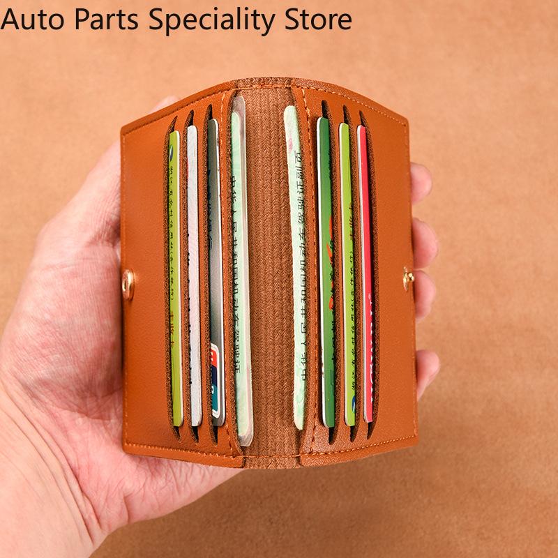 

Simple Card Holders PU Leather Short Ultra Thin Driver s License Wallet Anti Demagnetization Bank ID Card Case Credit Card Bags