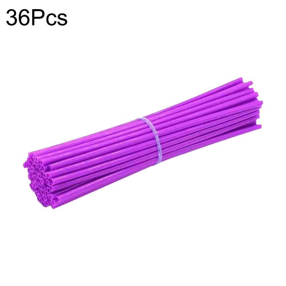 New Motorcycle 36 Pcs Wheel Rim Spoke Wrap Kit Skin Cover Universal for Most Motocross and Dirt Bikes P9M4