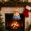 Wool Yarn Crochet Christmas Tree Plush Christmas Hanging Ornament  Festive Decoration