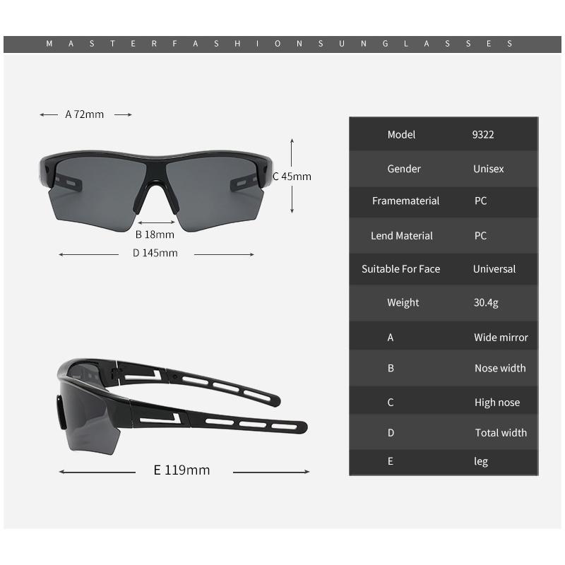 Personalized sports windproof sunglasses Fashion colorful cycling windproof sunglasses driving sunscreen glasses