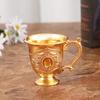 Glasses Jeweled Goblet Embossed Cup for Room Christmas Birthday Gifts