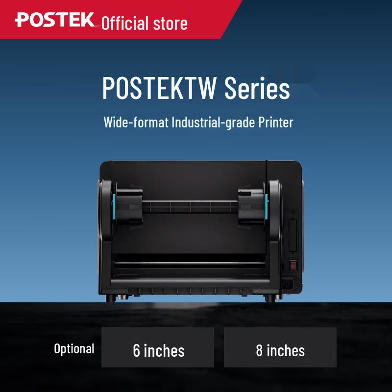 POSTEK TW6 Wide-Format Industrial Label Printer CN plug (adapter included)
