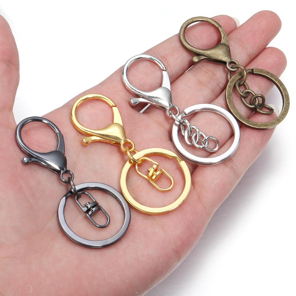 5pcs/bag Lobster Clasp Key Hook Keyrings Fashion Trend Key Chain For Bag Charm Keychains Accessories Gifts DIY Jewelry Making