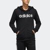Adidas Neo Linear Zip Hoodie Jacket Men Outerwear Black EI4736