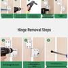 Aluminum Alloy Bathroom Door Hinge