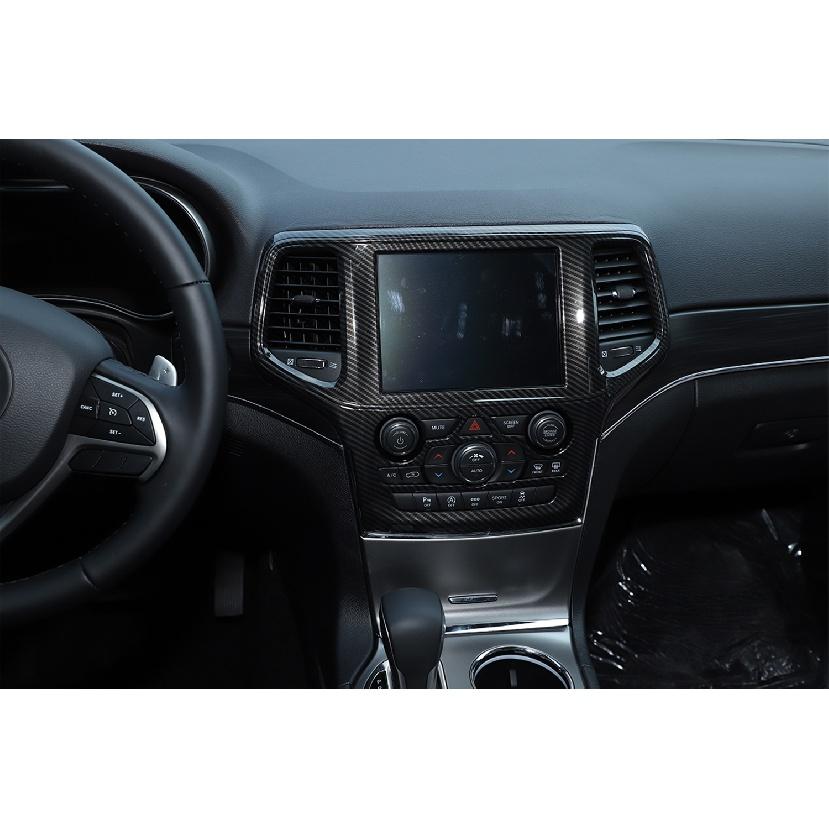 Car Center Console Navigačný panel Dekorácia Obloženie krytu pre Jeep Grand Cherokee 2014 2015 2016 2017 2018 Interiér