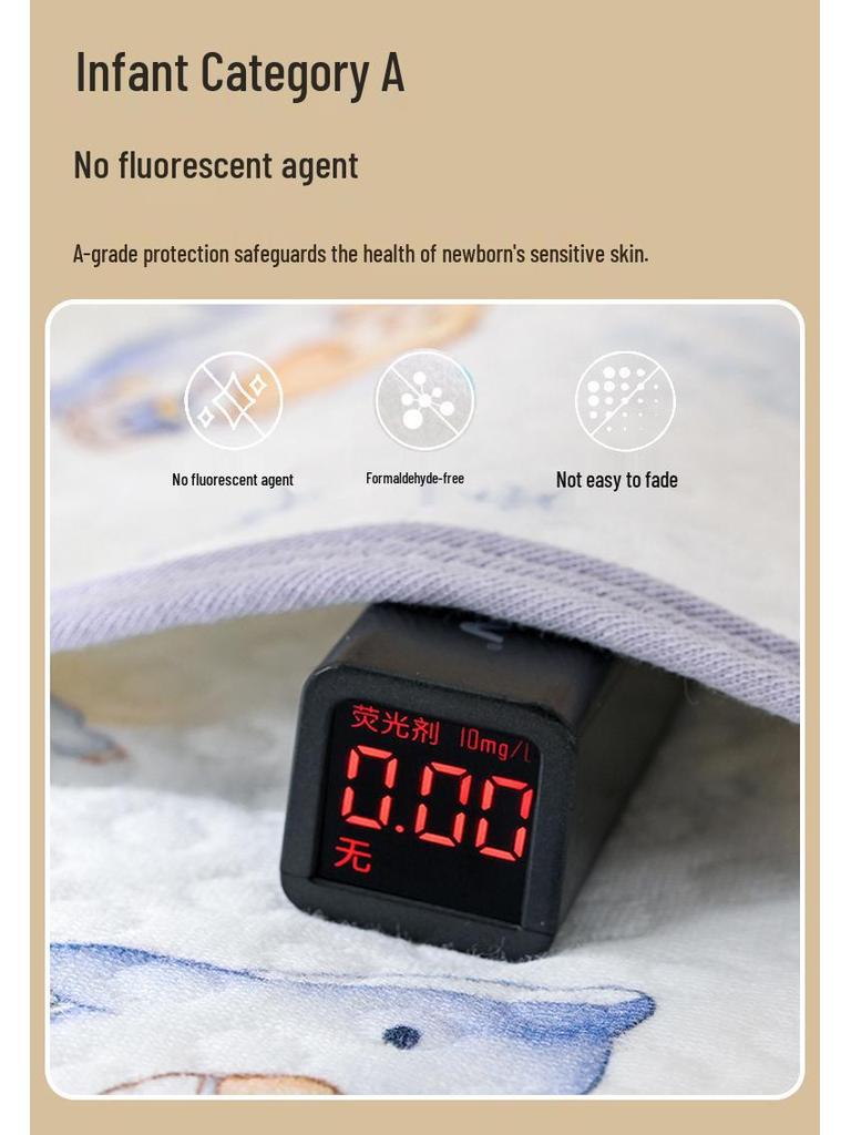 A-class Soft Cotton Leak-Proof Baby Diaper Pad - Machine Washable and Skin-Friendly Crib Mattress.