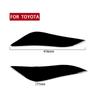 For Toyota Corolla 2008 2009 2010 2011 Auto Car Headlight Trim Lamp Eyebrow Eyelids Cover Stickers Gloss Black Decoration Parts